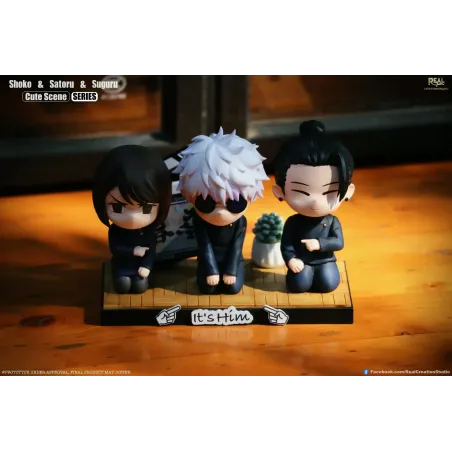 Jujutsu Kaisen Chibi Scene Series 05 Trio Gojo & Geto & Shoko Real Creation Studio