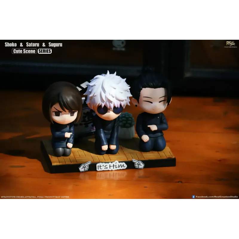 Jujutsu Kaisen Chibi Scene Series 05 Trio Gojo & Geto & Shoko Real Creation Studio