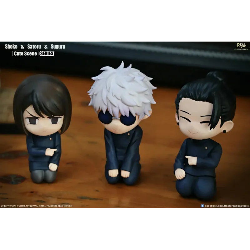 Jujutsu Kaisen Chibi Scene Series 05 Trio Gojo & Geto & Shoko Real Creation Studio