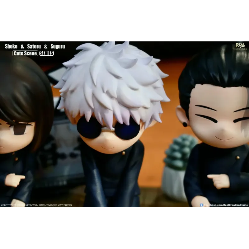 Jujutsu Kaisen Chibi Scene Series 05 Trio Gojo & Geto & Shoko Real Creation Studio