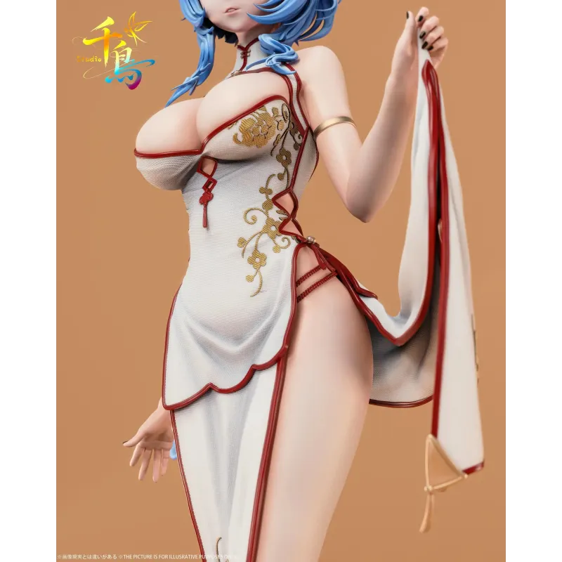 Genshin Impactin Cheongsam Ganyu Qian Niao Studio