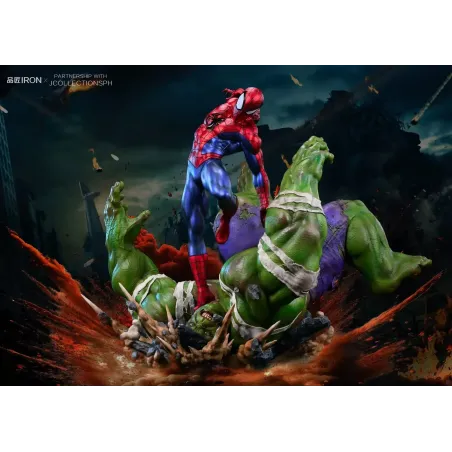 Marvel SpiderMan vs Hulk IRON Studio Pin Jiang