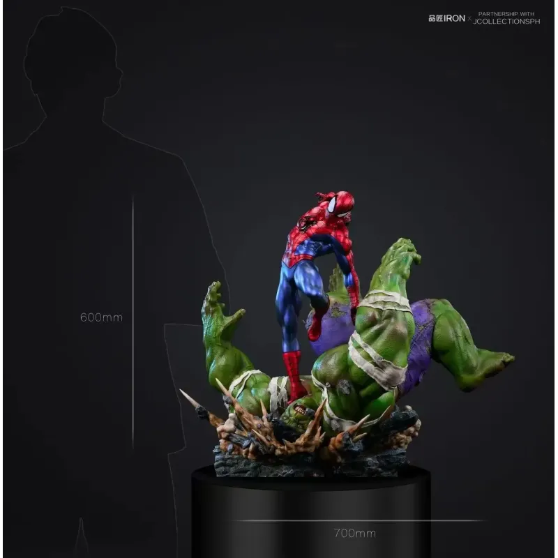 Marvel SpiderMan vs Hulk IRON Studio Pin Jiang
