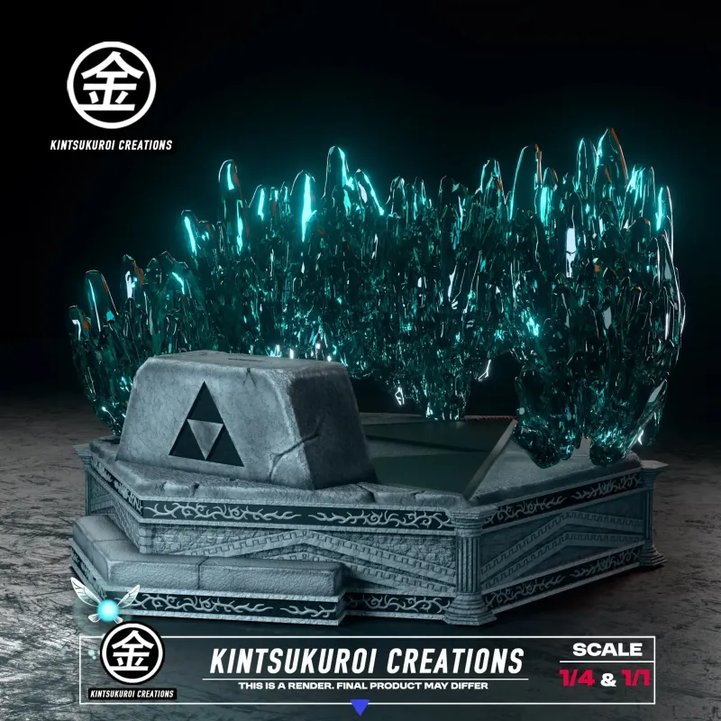 The Legend of Zelda Young Link Pulling Master Sword KINTSUKUROI CREATIONS