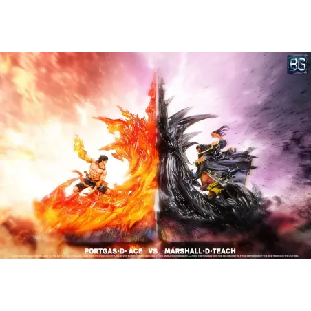 One Piece Portgas D Ace vs Marshall D Teach BG Studio