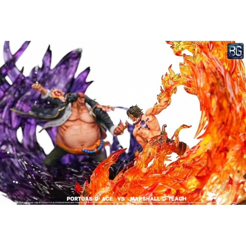 One Piece Portgas D Ace vs Marshall D Teach BG Studio