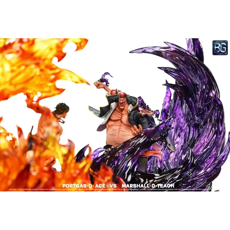 One Piece Portgas D Ace vs Marshall D Teach BG Studio