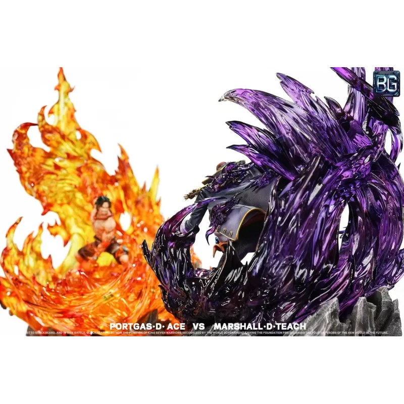 One Piece Portgas D Ace vs Marshall D Teach BG Studio