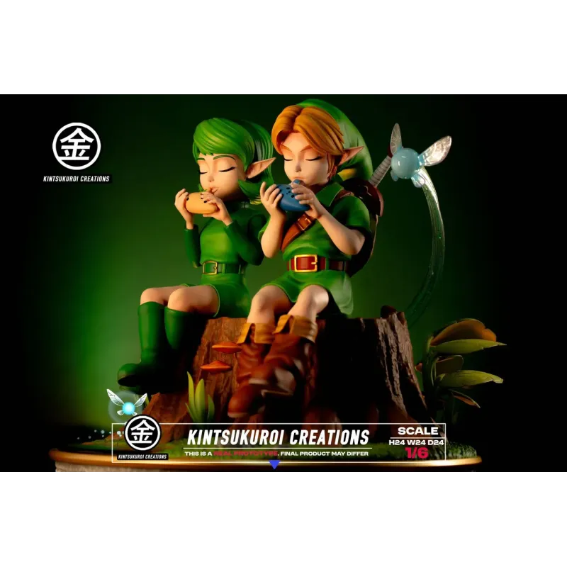 The Legend of Zelda Link & Saria Kintsukuroi Creations