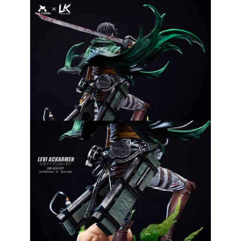 Attack on Titan Levi vs Zeke BK Studio × LK Studio