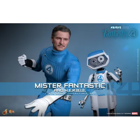 Marvel The Fantastic 4 Mister Fantastic and H.E.R.B.I.E. Hot Toys