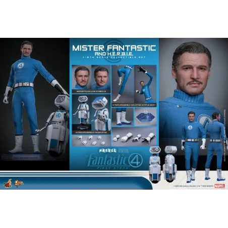 Marvel The Fantastic 4 Mister Fantastic and H.E.R.B.I.E. Hot Toys