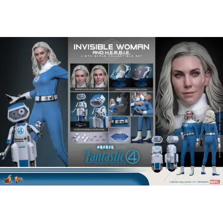 Marvel The Fantastic 4 Invisible Woman and H.E.R.B.I.E. Hot Toys