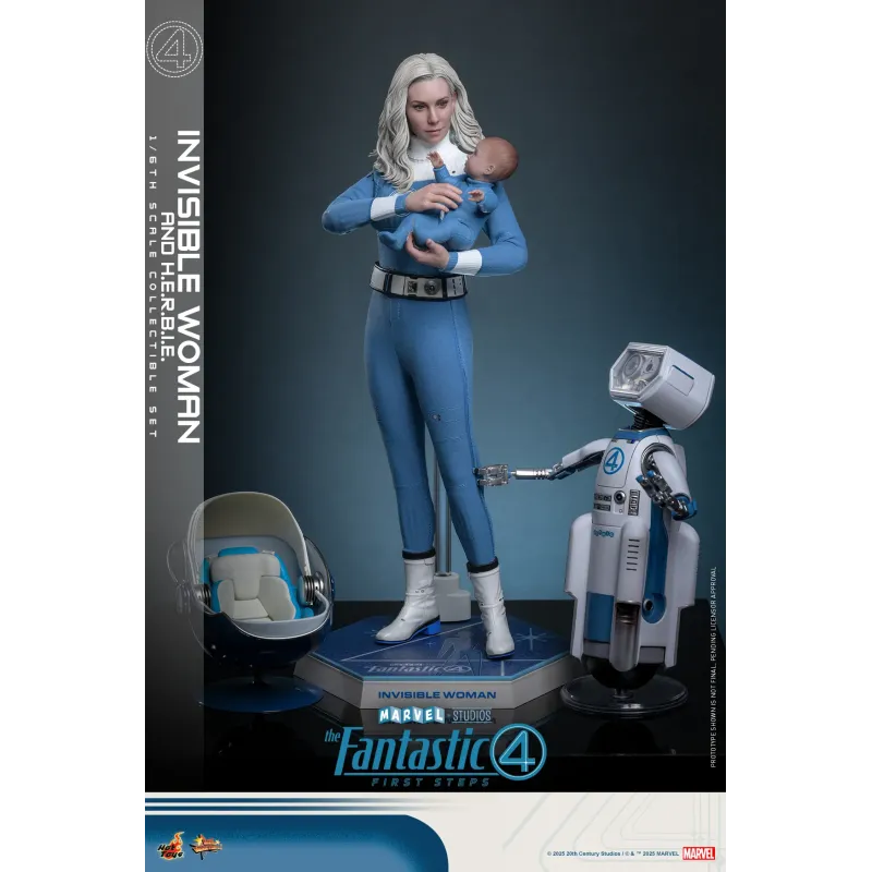 Marvel The Fantastic 4 Invisible Woman and H.E.R.B.I.E. Hot Toys