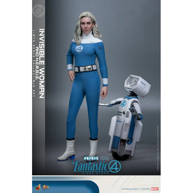 Marvel The Fantastic 4 Invisible Woman and H.E.R.B.I.E. Hot Toys