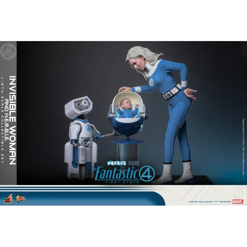 Marvel The Fantastic 4 Invisible Woman and H.E.R.B.I.E. Hot Toys