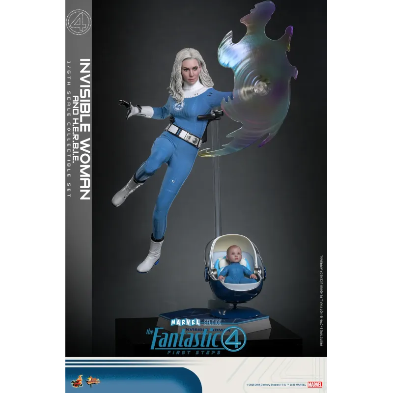 Marvel The Fantastic 4 Invisible Woman and H.E.R.B.I.E. Hot Toys