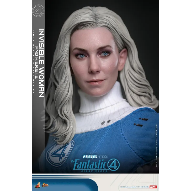 Marvel The Fantastic 4 Invisible Woman and H.E.R.B.I.E. Hot Toys