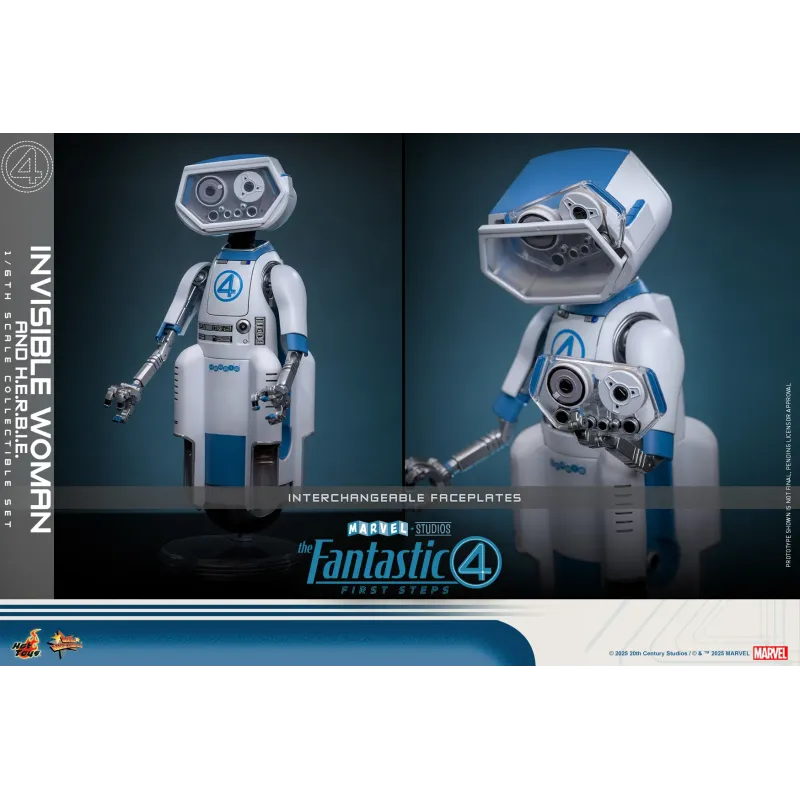 Marvel The Fantastic 4 Invisible Woman and H.E.R.B.I.E. Hot Toys