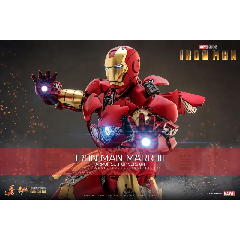 Marvel Iron Man Mark III Armor Suit Up Ver. Hot Toys