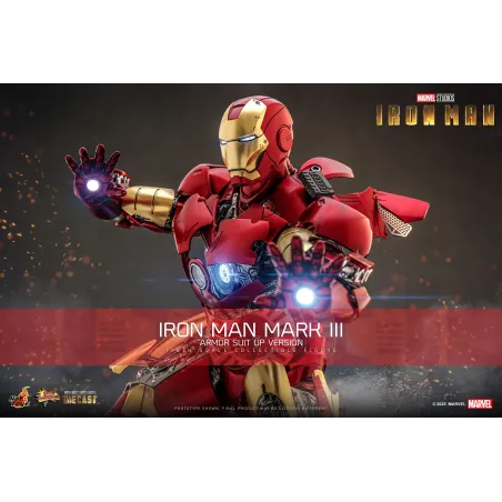Marvel Iron Man Mark III Armor Suit Up Ver. Hot Toys