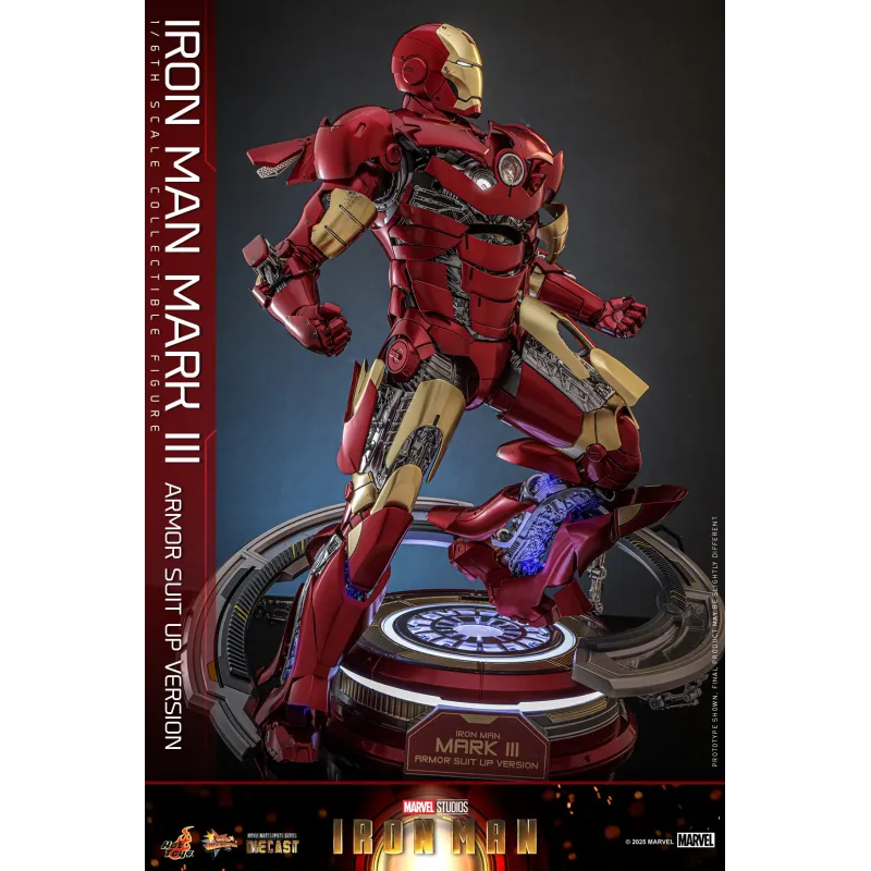 Marvel Iron Man Mark III Armor Suit Up Ver. Hot Toys