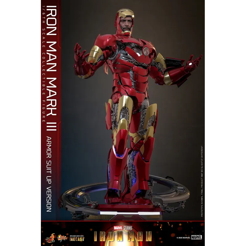 Marvel Iron Man Mark III Armor Suit Up Ver. Hot Toys