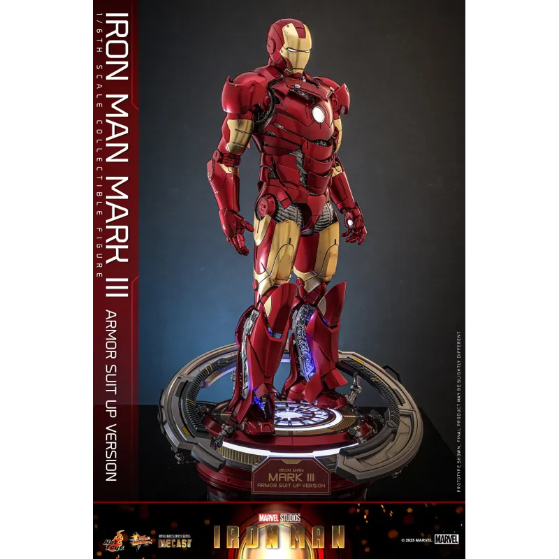 Marvel Iron Man Mark III Armor Suit Up Ver. Hot Toys