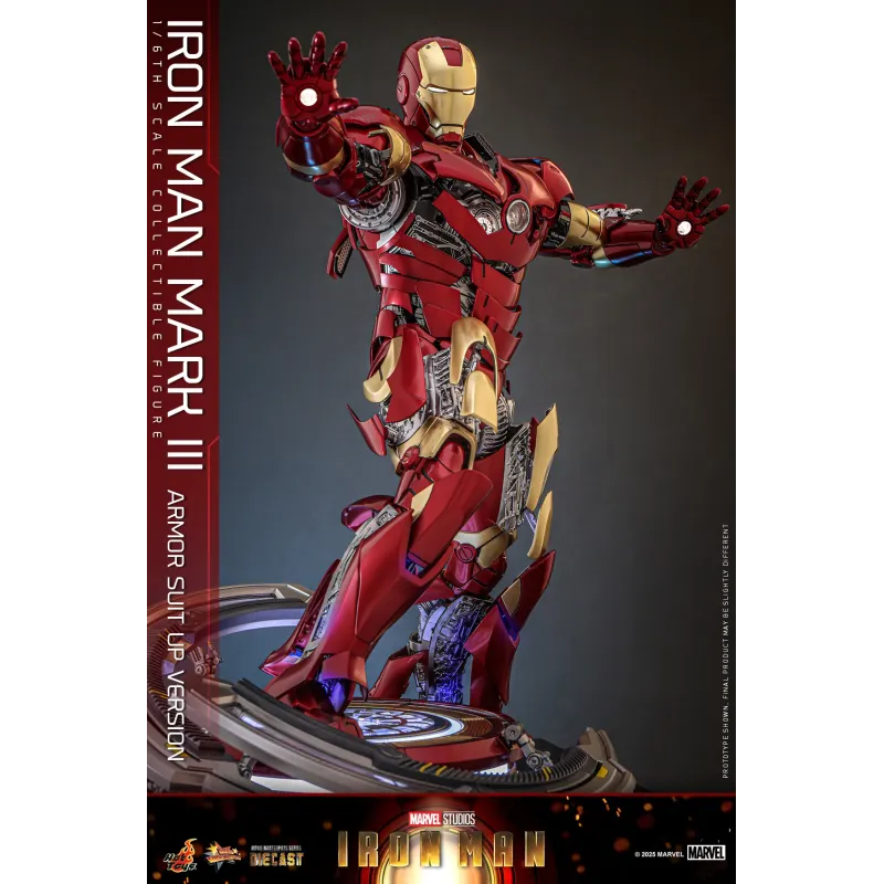 Marvel Iron Man Mark III Armor Suit Up Ver. Hot Toys