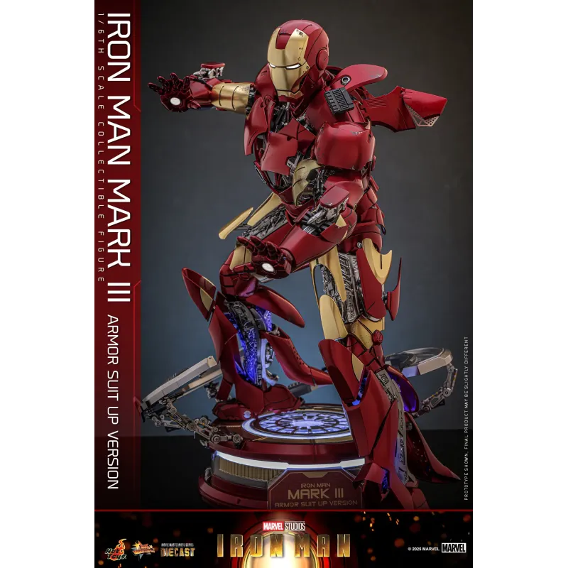 Marvel Iron Man Mark III Armor Suit Up Ver. Hot Toys