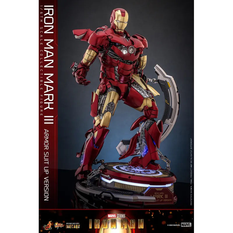 Marvel Iron Man Mark III Armor Suit Up Ver. Hot Toys