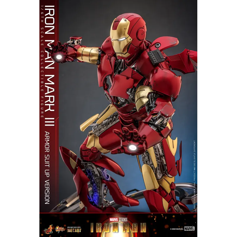 Marvel Iron Man Mark III Armor Suit Up Ver. Hot Toys