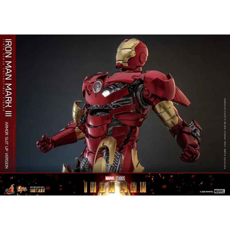 Marvel Iron Man Mark III Armor Suit Up Ver. Hot Toys
