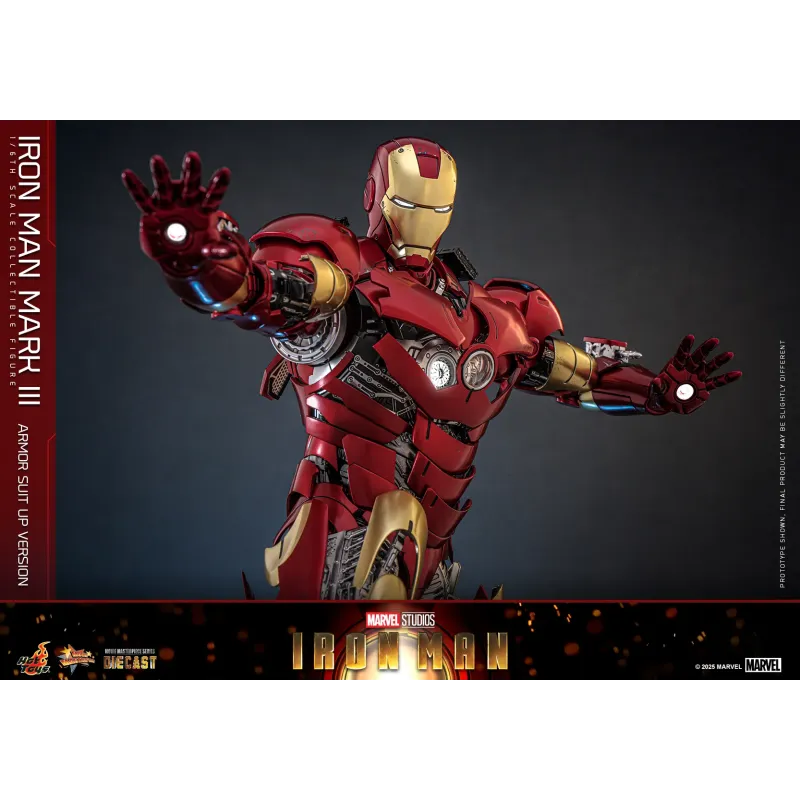 Marvel Iron Man Mark III Armor Suit Up Ver. Hot Toys