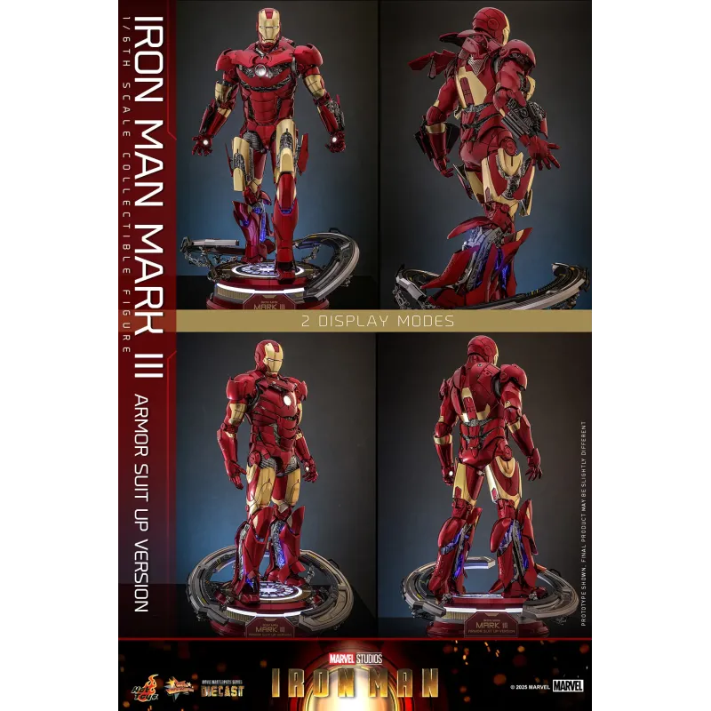 Marvel Iron Man Mark III Armor Suit Up Ver. Hot Toys