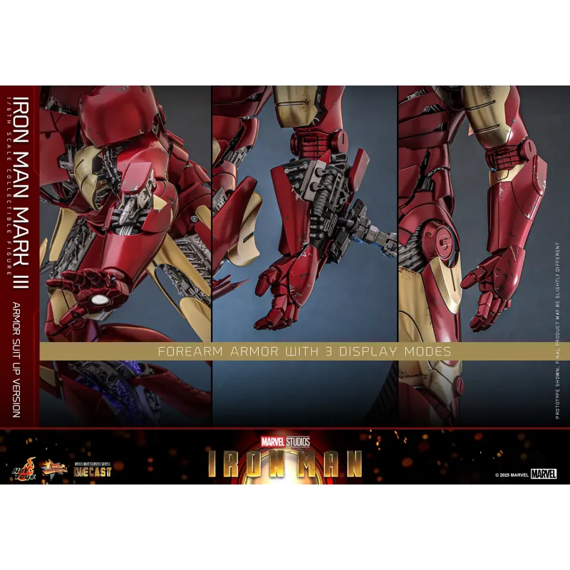 Marvel Iron Man Mark III Armor Suit Up Ver. Hot Toys
