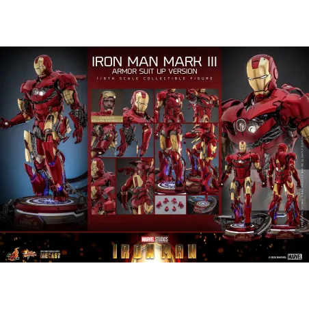 Marvel Iron Man Mark III Armor Suit Up Ver. Hot Toys