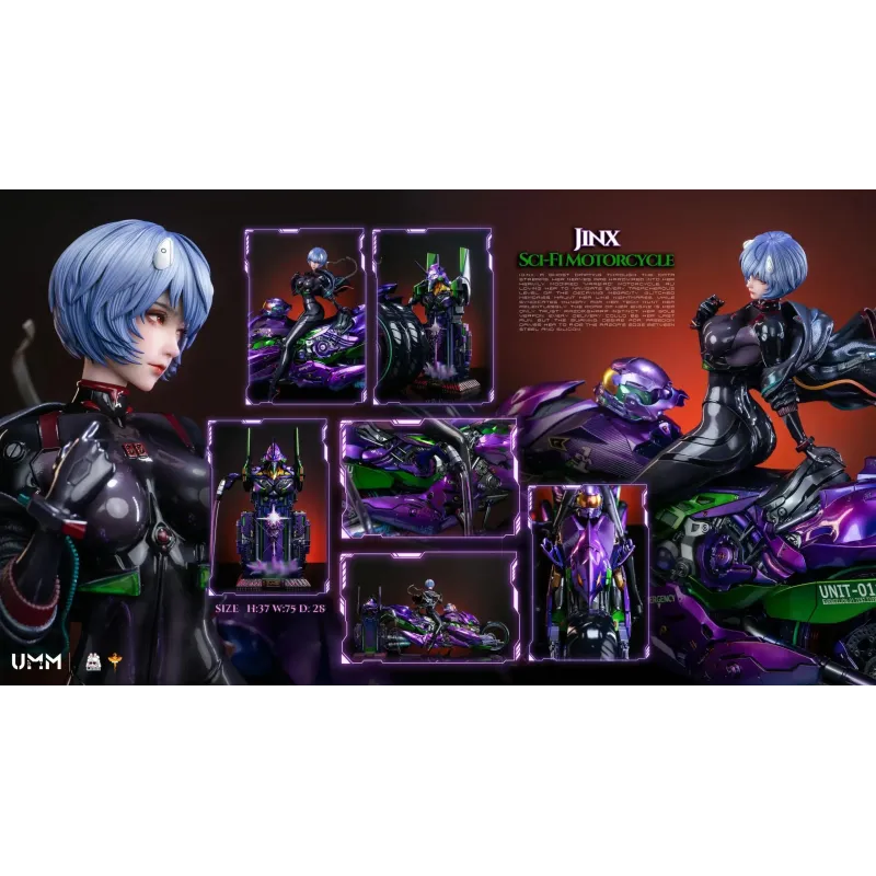 Neon Genesis Evangelion Ayanami Rei sci-fi motorcycle DT Studio