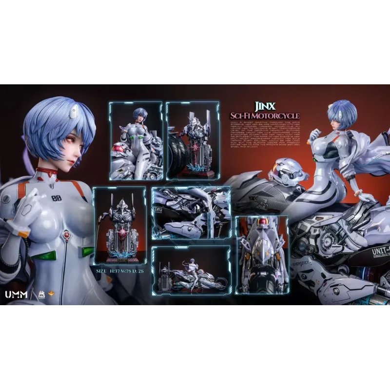 Neon Genesis Evangelion Ayanami Rei sci-fi motorcycle DT Studio
