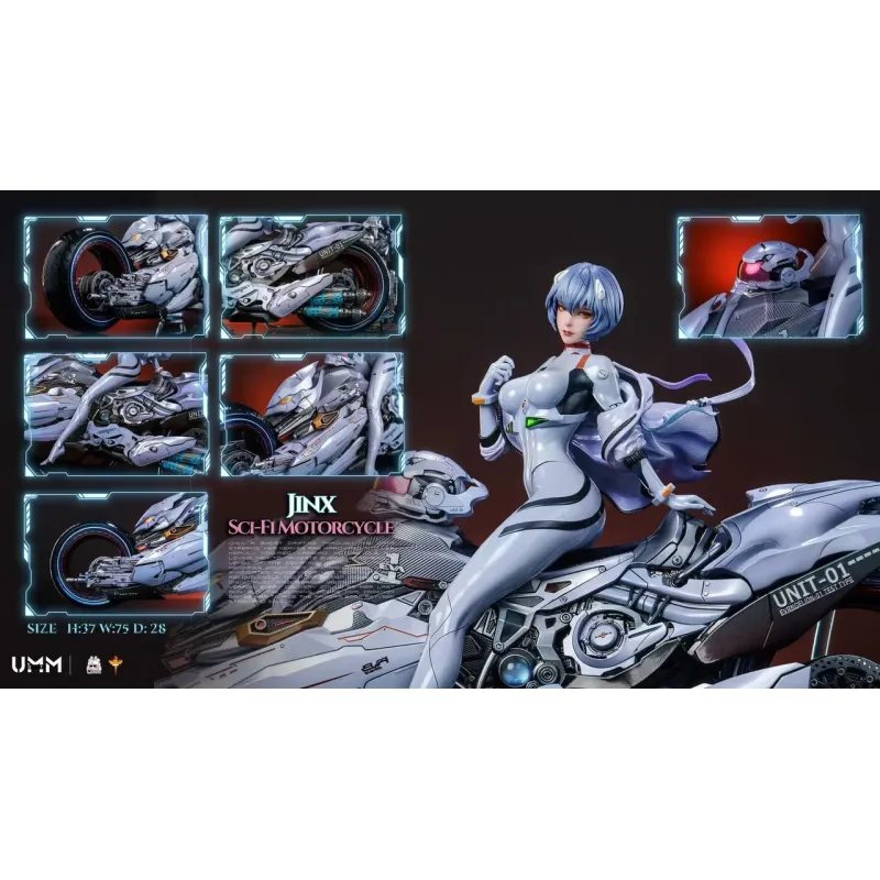 Neon Genesis Evangelion Ayanami Rei sci-fi motorcycle DT Studio