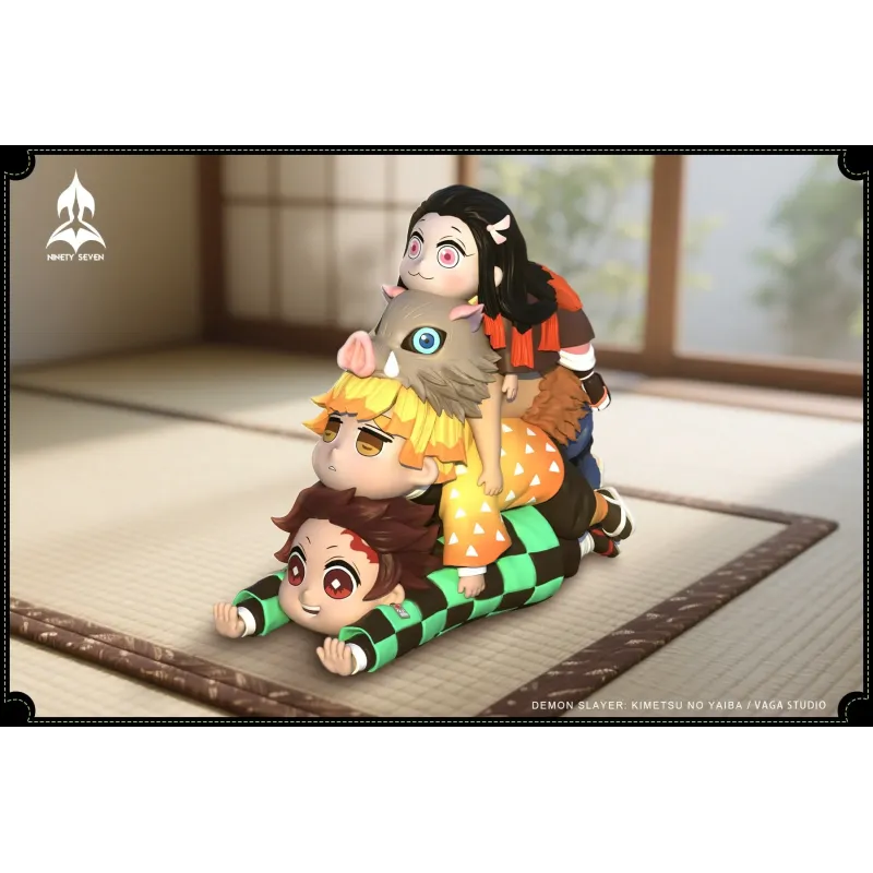 Kimetsu no Yaiba Tanjiro x Zenitsu x Inosuke x Nezuko Ninety Seven Studio
