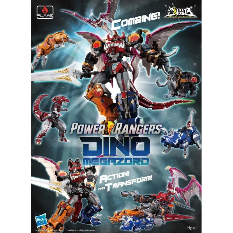 Power Rangers Dino Megazord Flametoys Studio & Sentinel Studio