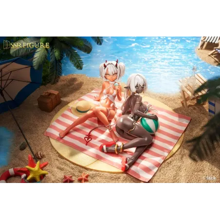 Original Character Caffeine-chan & Dark Elf Dancer Summer Ver. SSR FIGURE