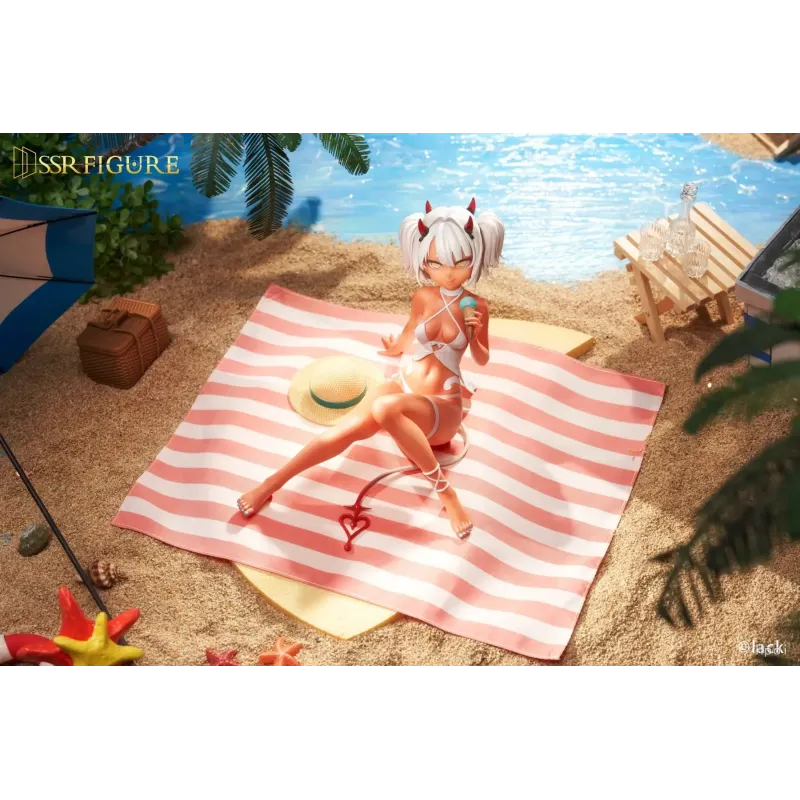 Original Character Caffeine-chan & Dark Elf Dancer Summer Ver. SSR FIGURE