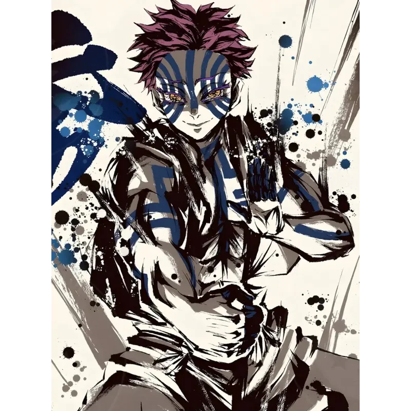 Kimetsu no Yaiba Akaza Unlimited Castle Arc Decorative Painting XingKong Studio