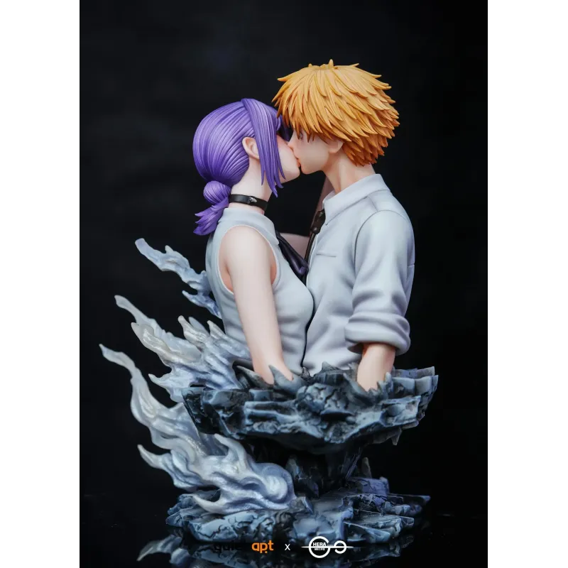 Chainsaw Man Bomb Demon Bom & Reze & Kiss Busts QuietArt Studio & Hera Studio