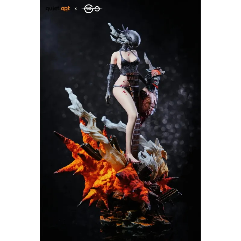 Chainsaw Man Bomb Demon Bom & Reze & Kiss Busts QuietArt Studio & Hera Studio