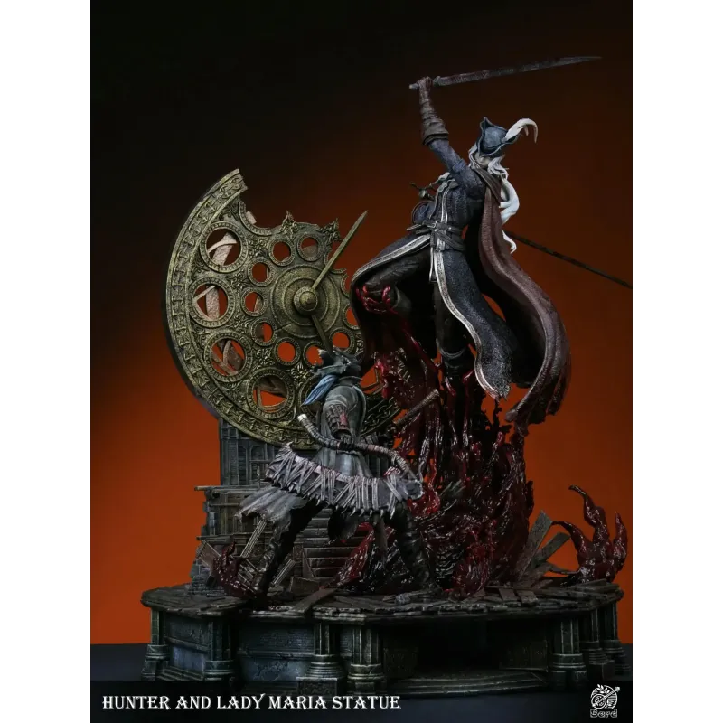 Bloodborne Fight in the Astral Clock Tower Lady Maria vs. Hunter Bard Studio