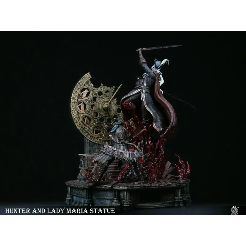 Bloodborne Fight in the Astral Clock Tower Lady Maria vs. Hunter Bard Studio