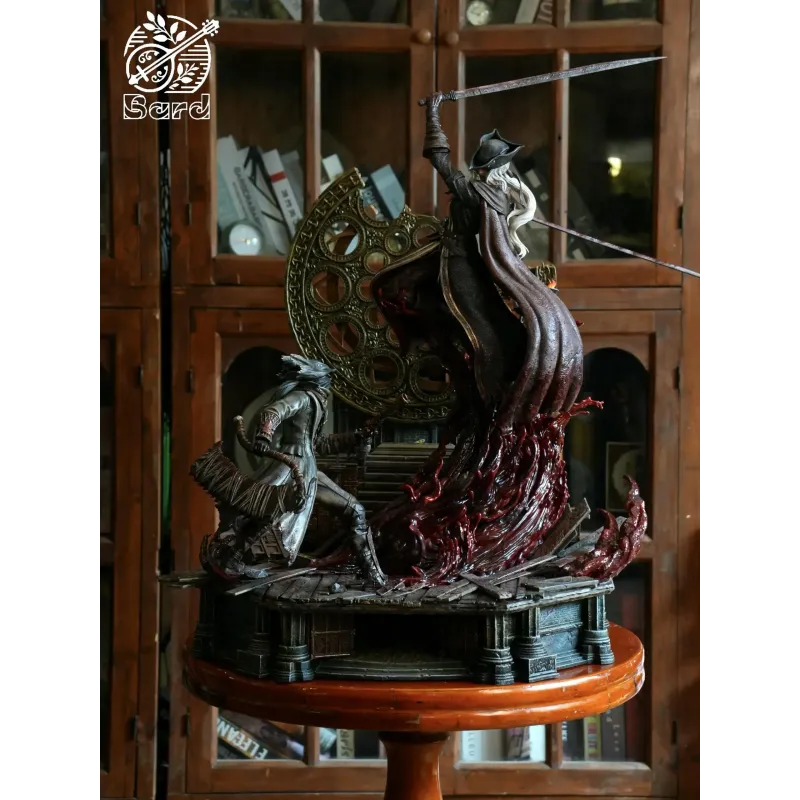 Bloodborne Fight in the Astral Clock Tower Lady Maria vs. Hunter Bard Studio